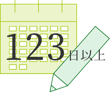 123日以上